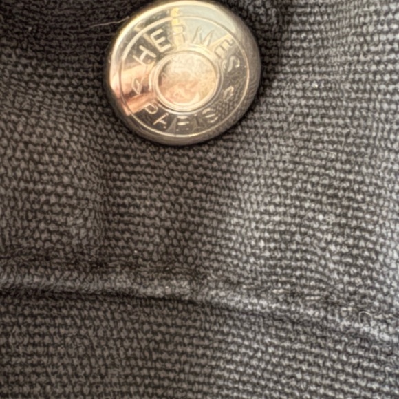 Hermes Fourre-tout Canvas black and greyTote Bag - Picture 15 of 16